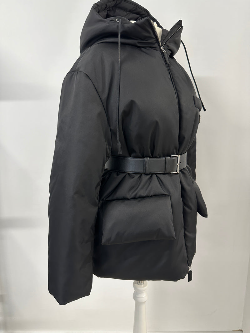 Prada Re Nylon Belted Jacket (Size 38/UK 6)