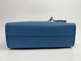 Prada Mini Tote In Powder Blue Saffiano Leather
