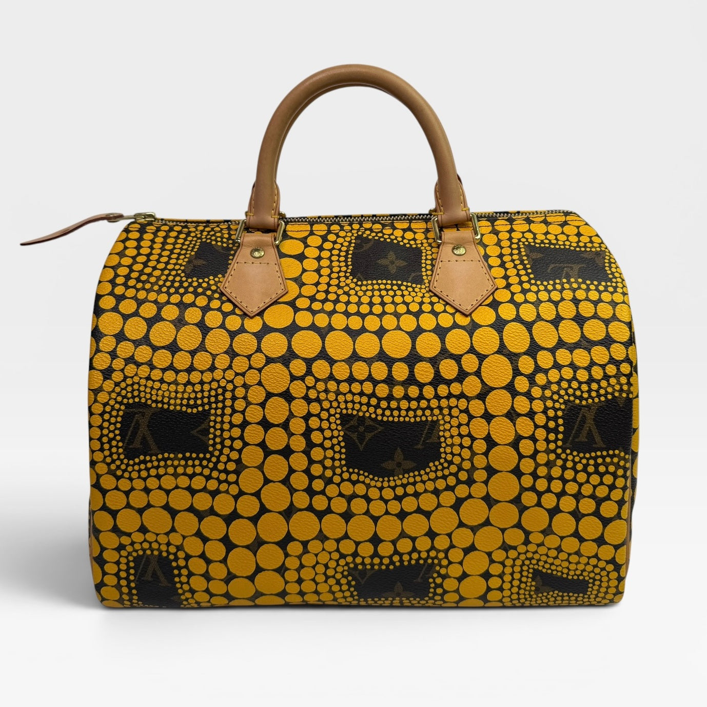 Louis Vuitton Yayio Kusama Speedy 30 with Gold Hardware
