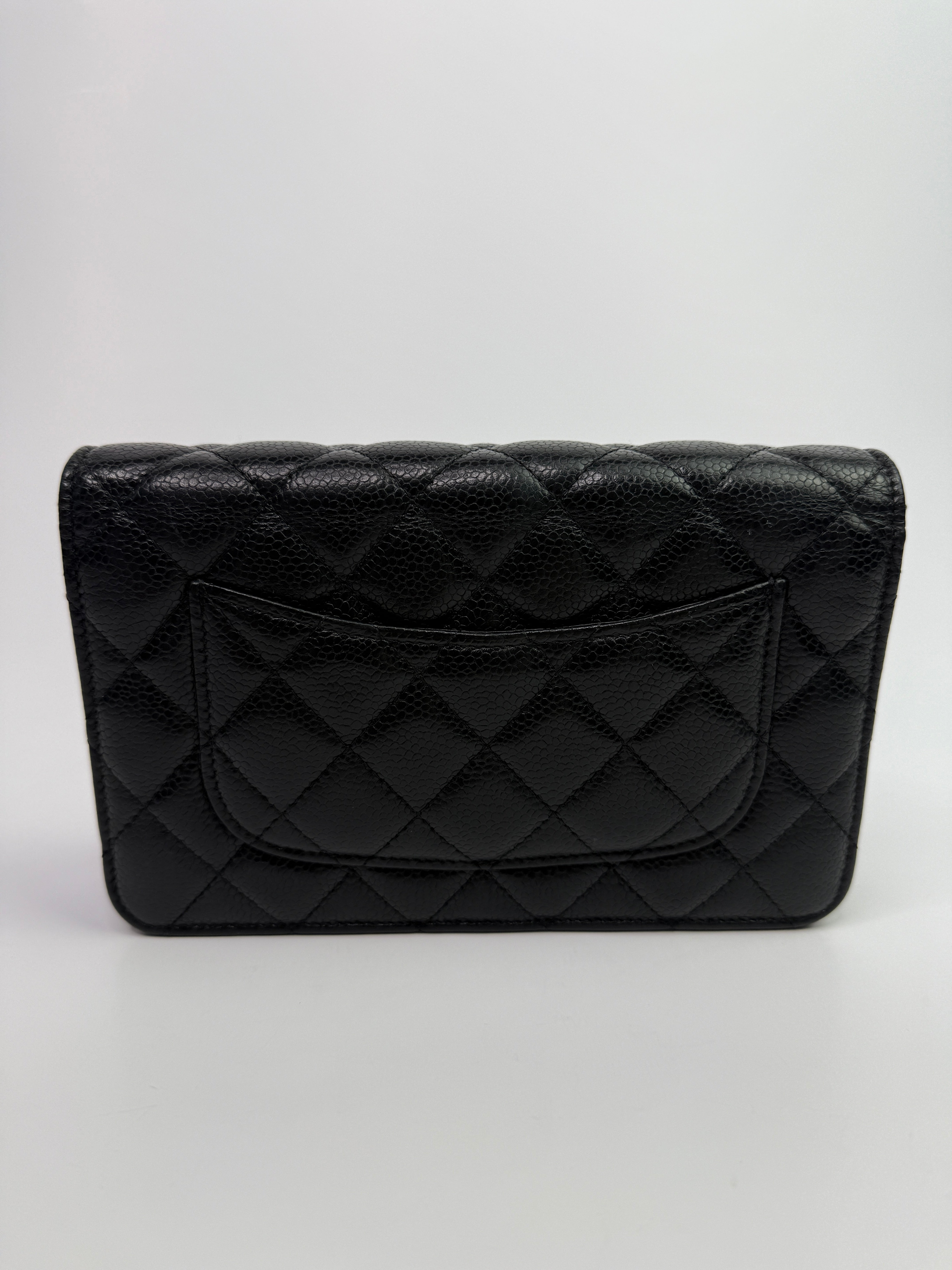 Chanel Wallet On Chain Black Caviar Leather With GHW