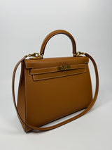 Hermès Kelly 32 Gold Sellier Epsom Leather With GHW