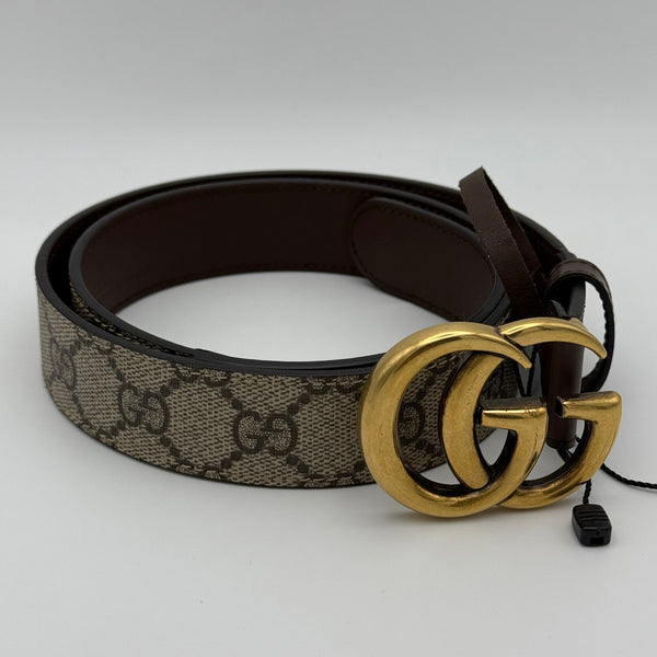 Gucci GG Supreme Monogrammed Belt (Size 32)