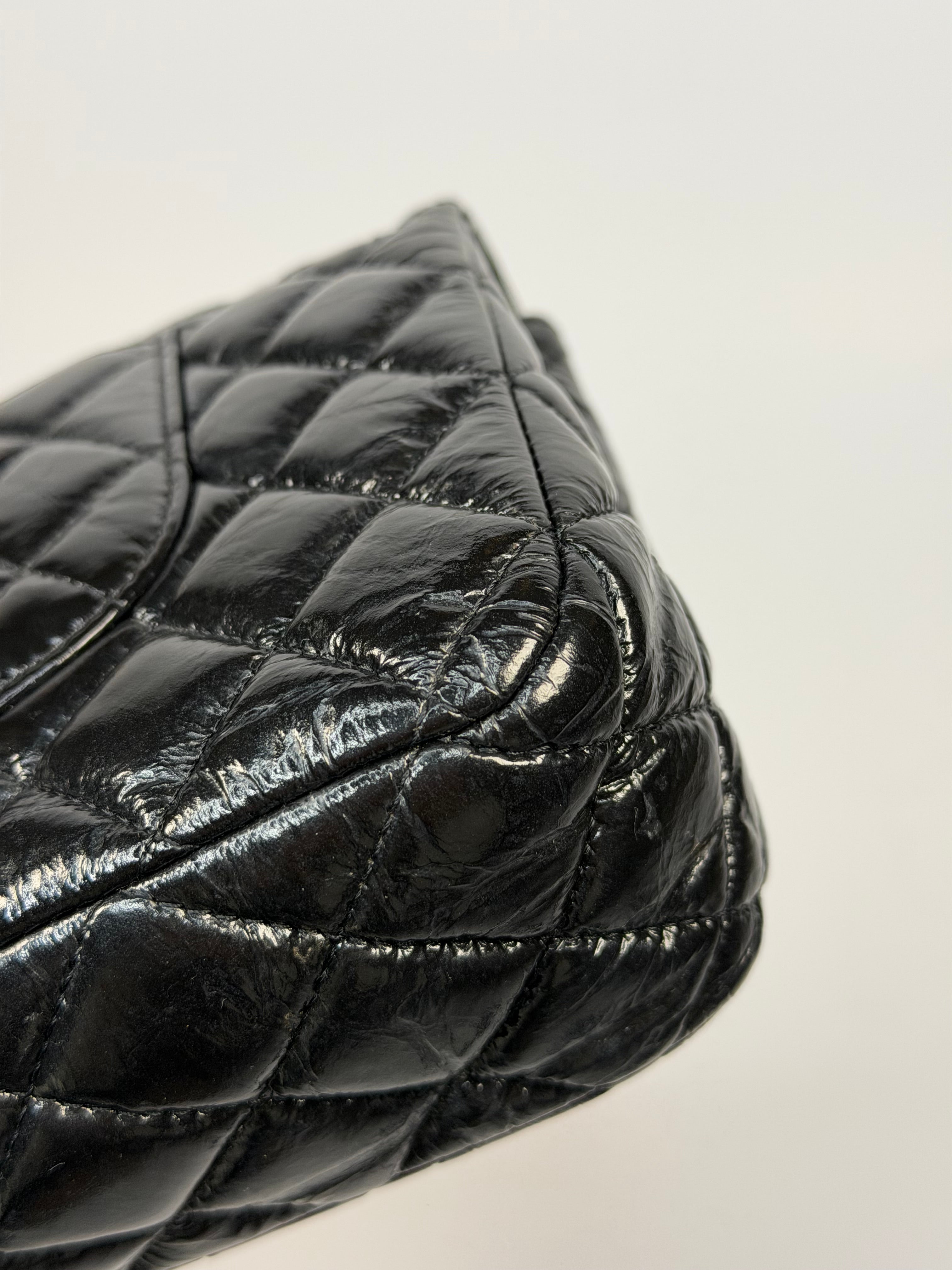 Chanel Medium So Black Calfskin Leather Classic Double Flap In Very Good Condition. Authentic and preloved. 100% Authenticity Guarantee.