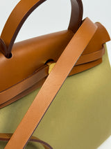 Hermès Herbag 31 Zip Retourne Poussiere / Fauve With GHW
