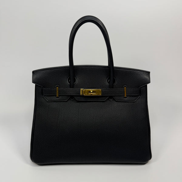 Hermès Birkin 30 In Black Togo Leather With GHW