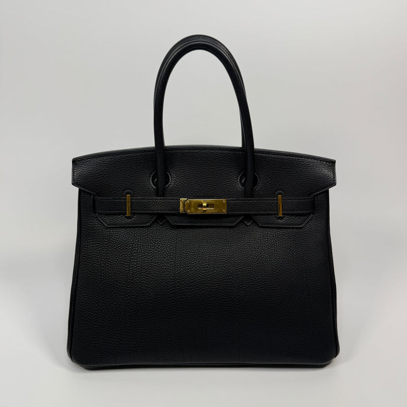 Hermès Birkin 30 In Black Togo Leather With GHW