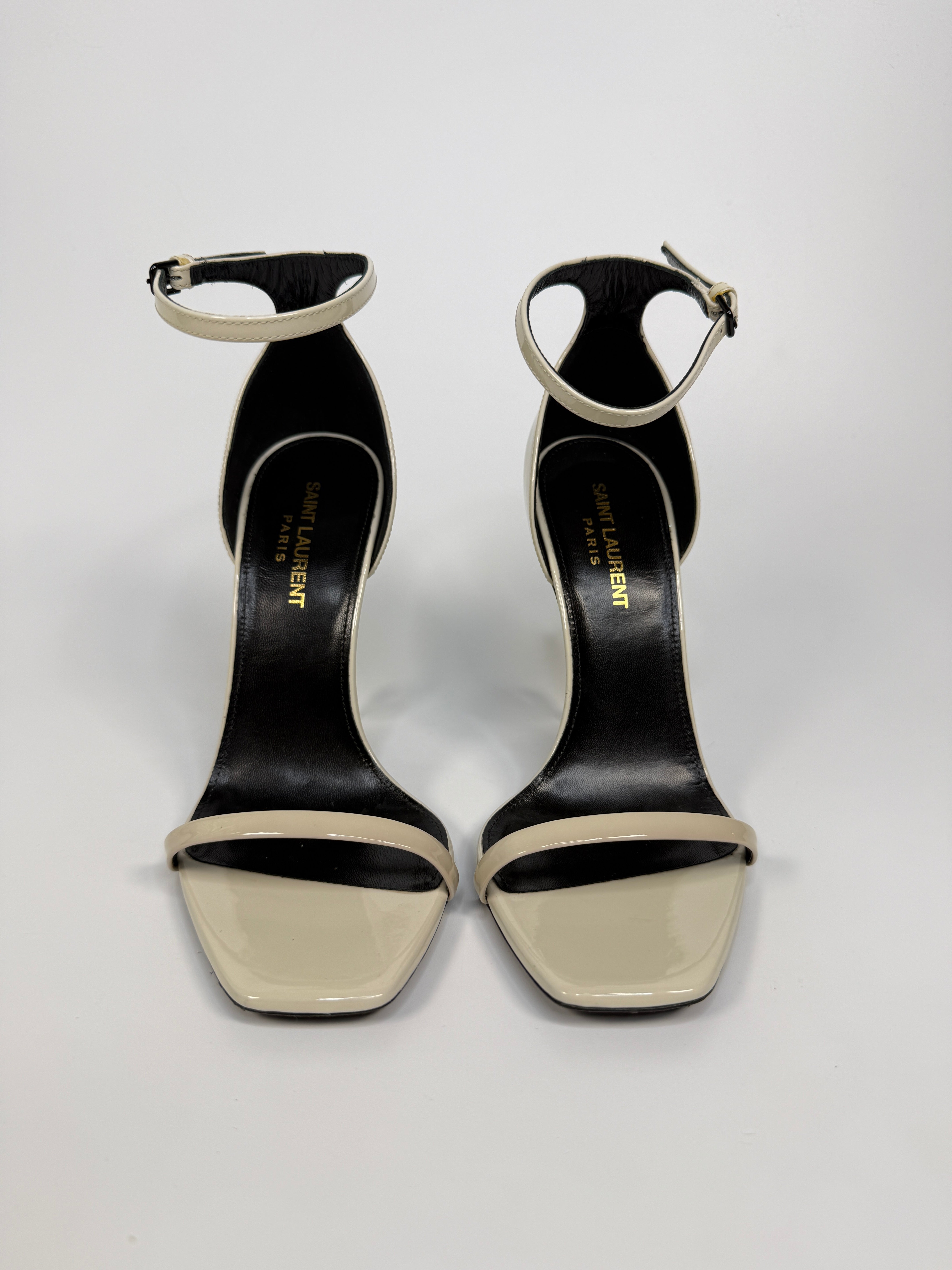 Saint Laurent Cream Opyum Sandals (Size 37.5/UK4.5)