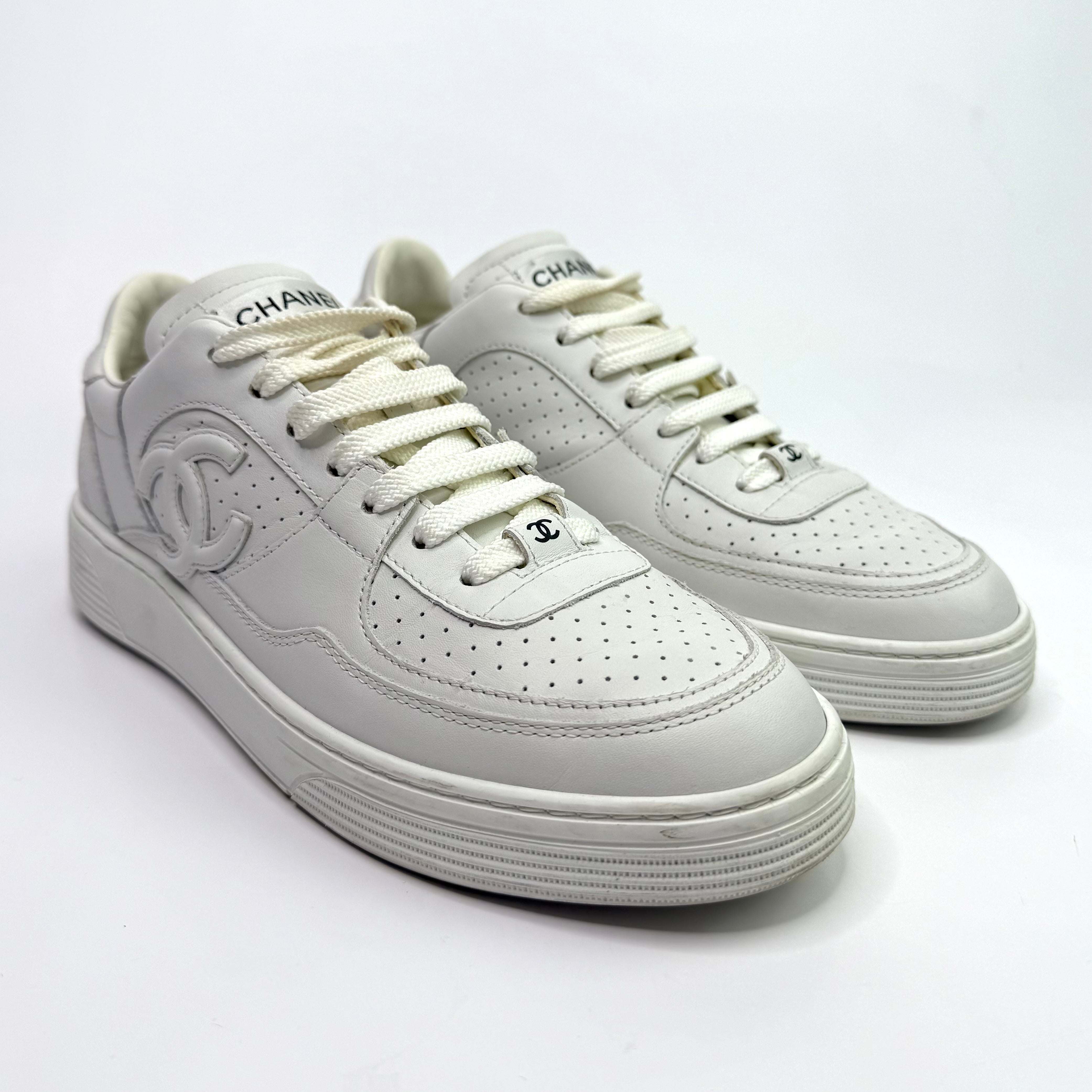 Chanel CC Logo Sneakers (Size 39.5/UK 6.5)