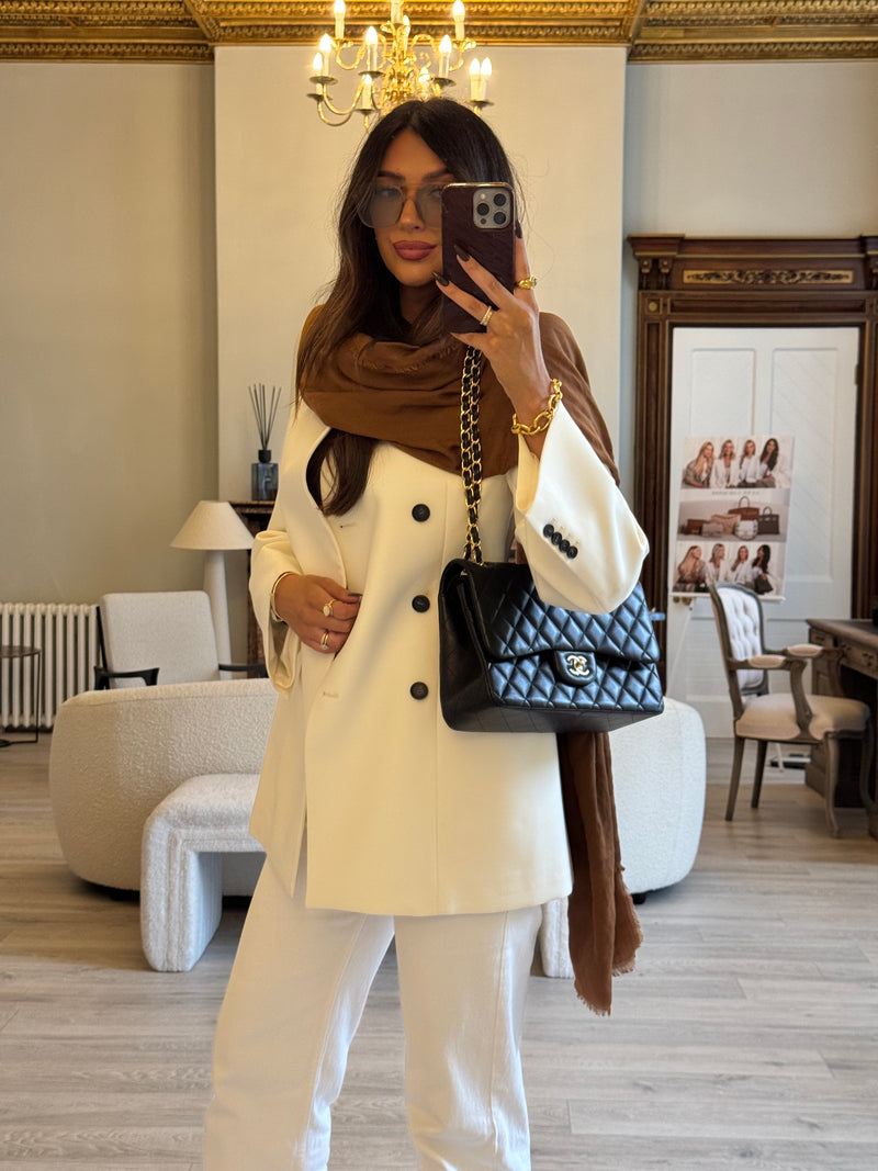 Chanel Jumbo Classic Flap Bag In Black Lambskin Leather With GHW
