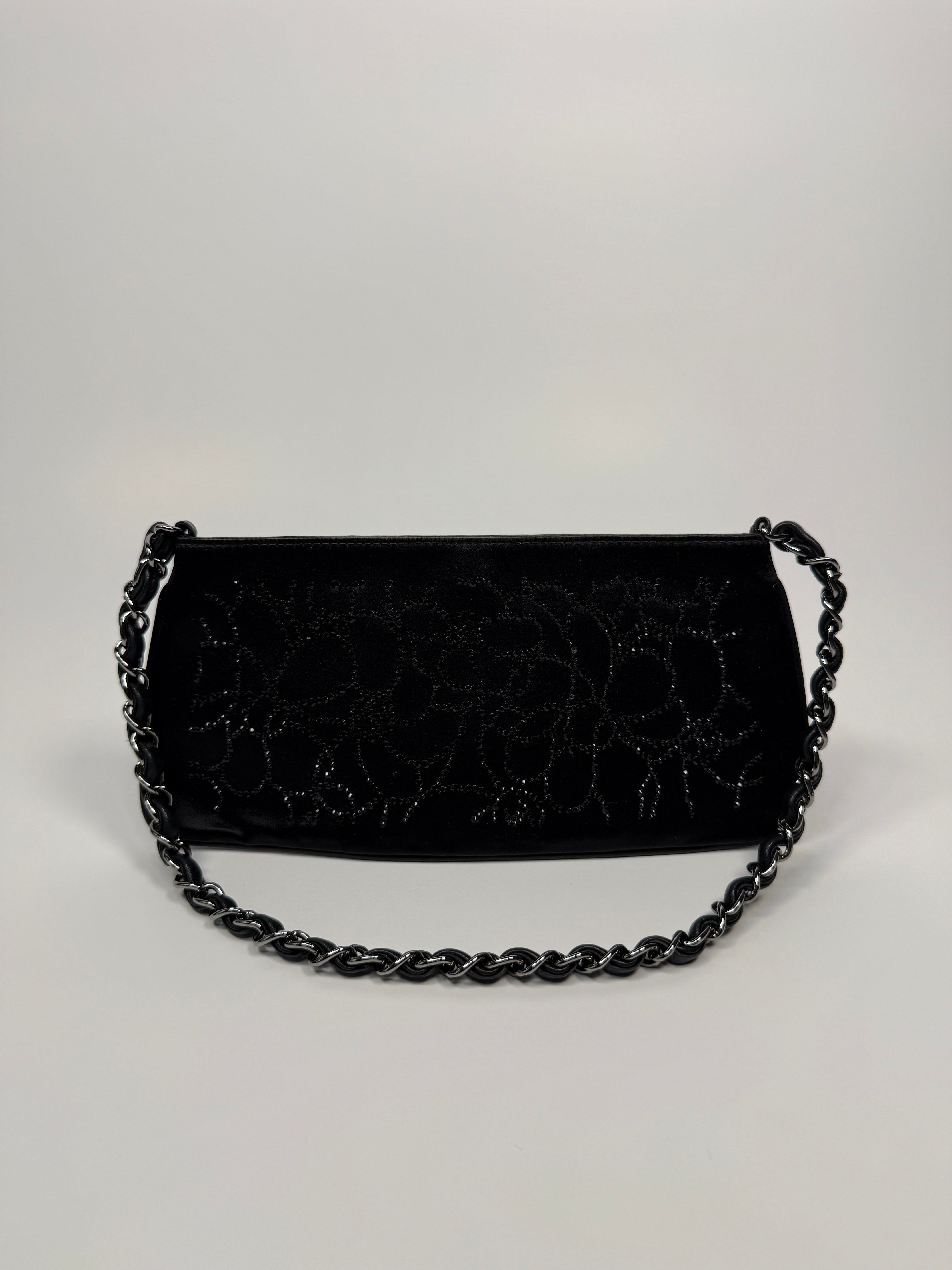 Chanel Satin Crystal Camellia Evening Bag
Pre Loved & Authentic 