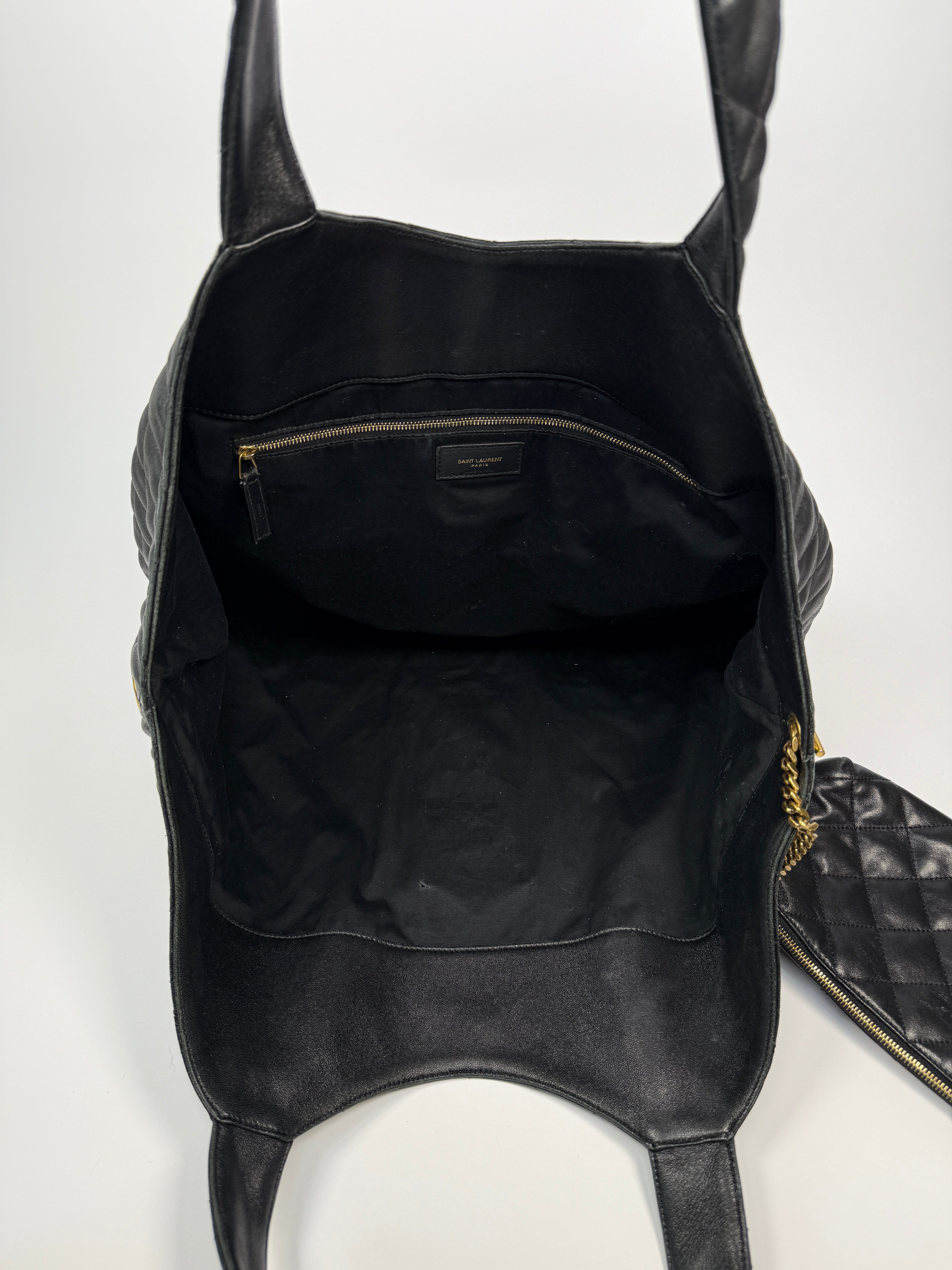 Saint Laurent ICARE Maxi Quilted Leather Shopping Bag