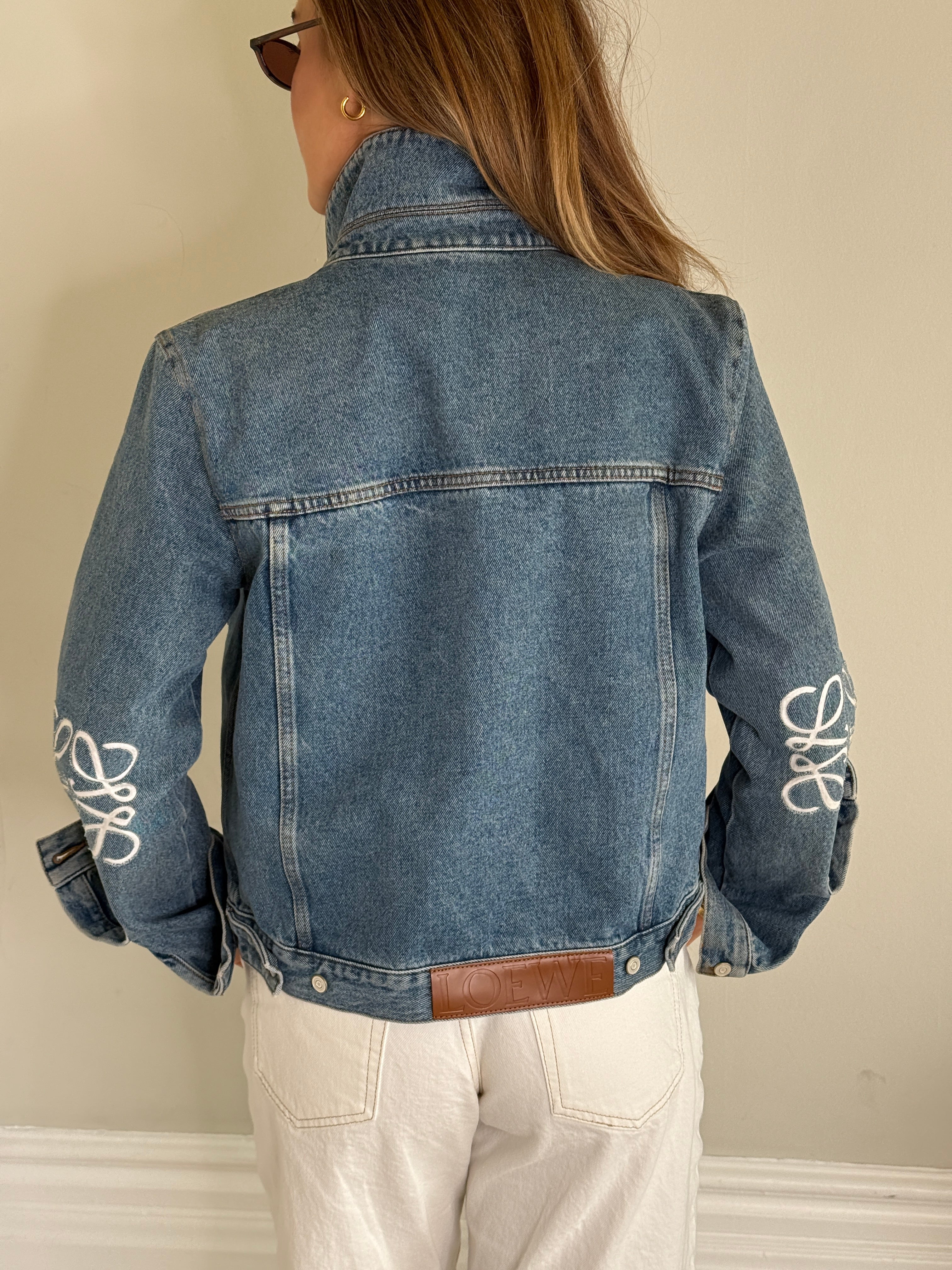 Loewe Anagram Denim Jacket  (Size 38/UK10) In excellent condition. 100% Authenticity Guarantee 