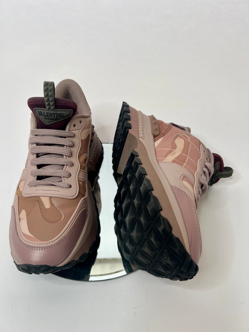 Valentino Pink Rockstud Trainers (Size 38.5/UK 5.5)