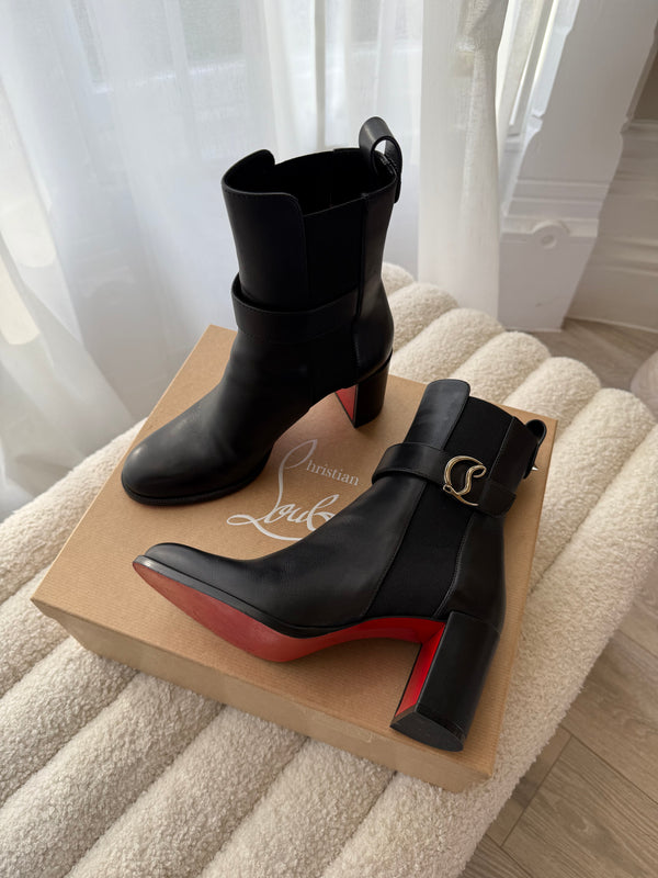 Christian Louboutin CL Booty 70 Boots (Size 35.5/UK2.5)