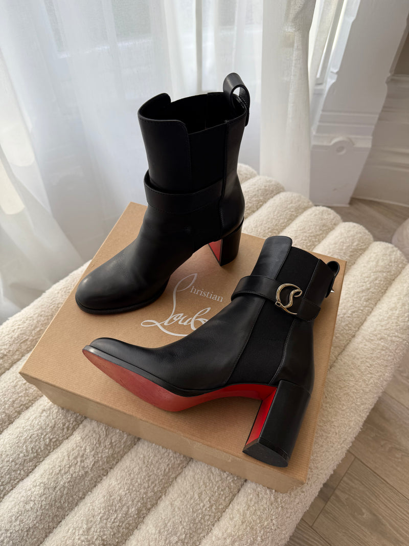 Christian Louboutin CL Booty 70 Boots (Size 35.5/UK2.5)