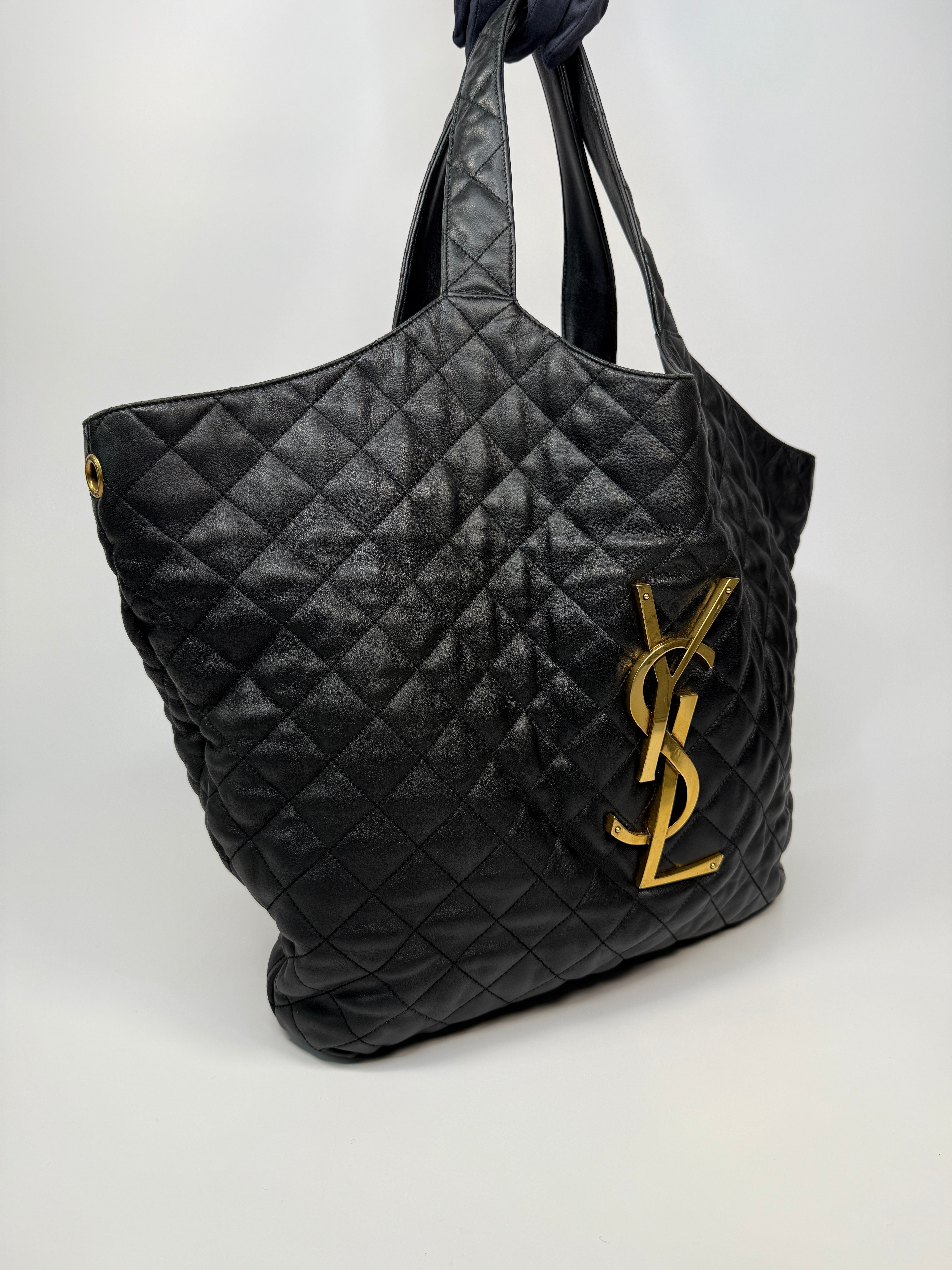 Saint Laurent ICARE Maxi Quilted Leather Shopping Bag
