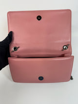Chanel pink plexiglass Horizontal Boy Brick Bag