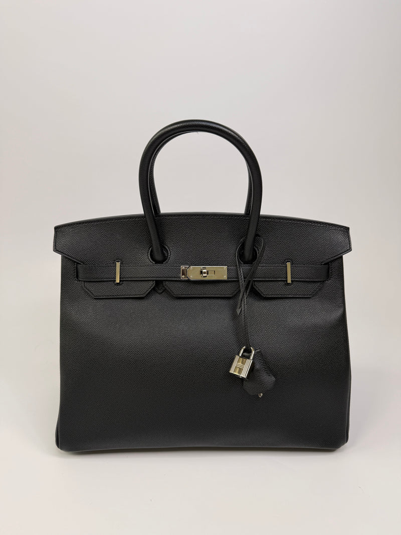 Hermès Birkin 35 Black Epsom Leather With PHW