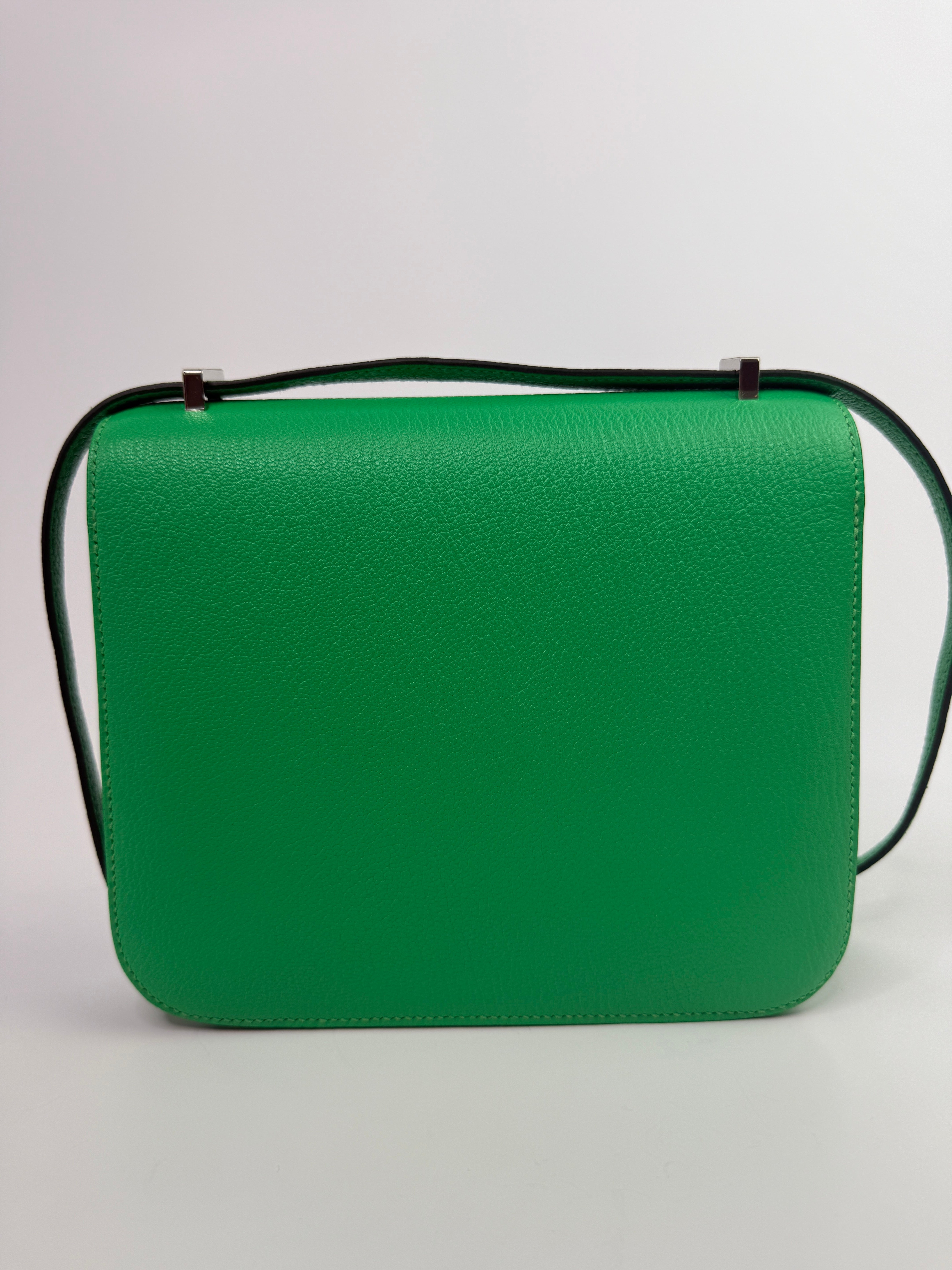 Hermès Constance 18 In Vert Comics Chèvre Mysore Leather