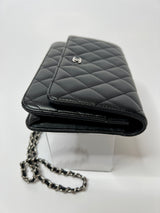 Chanel Wallet On Chain In Black Lambskin Leather
