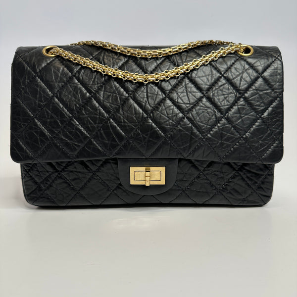 Chanel Large 2.55 Black Quilted Reissue