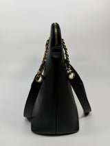 Chanel Vintage Black Caviar Tote Bag