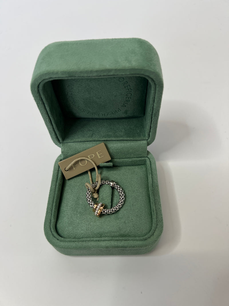 Fope 18ct White Gold  Prima Flex 0.10ct Diamond Ring