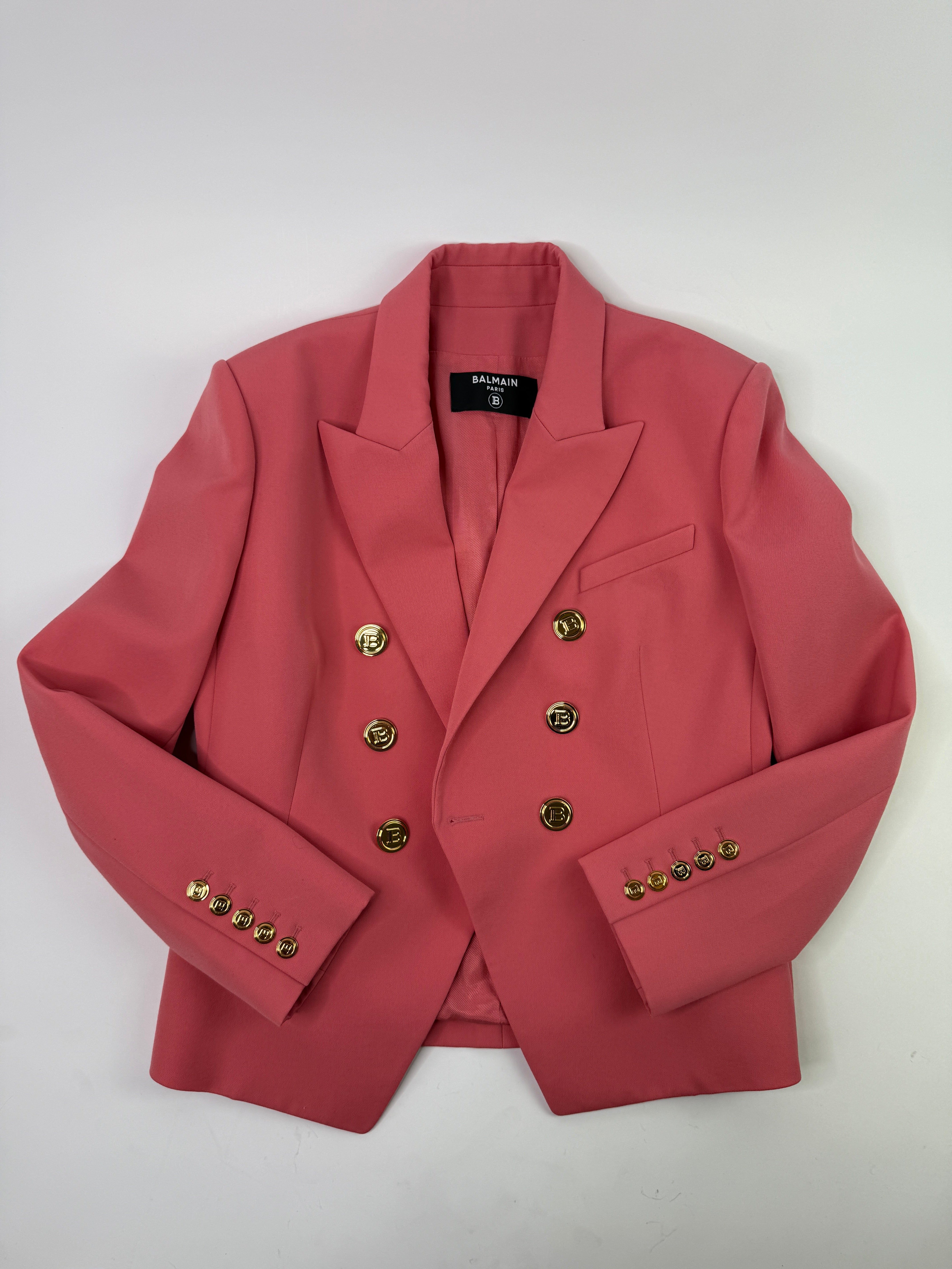 Balmain Pink Blazer (Size FR44/UK16)