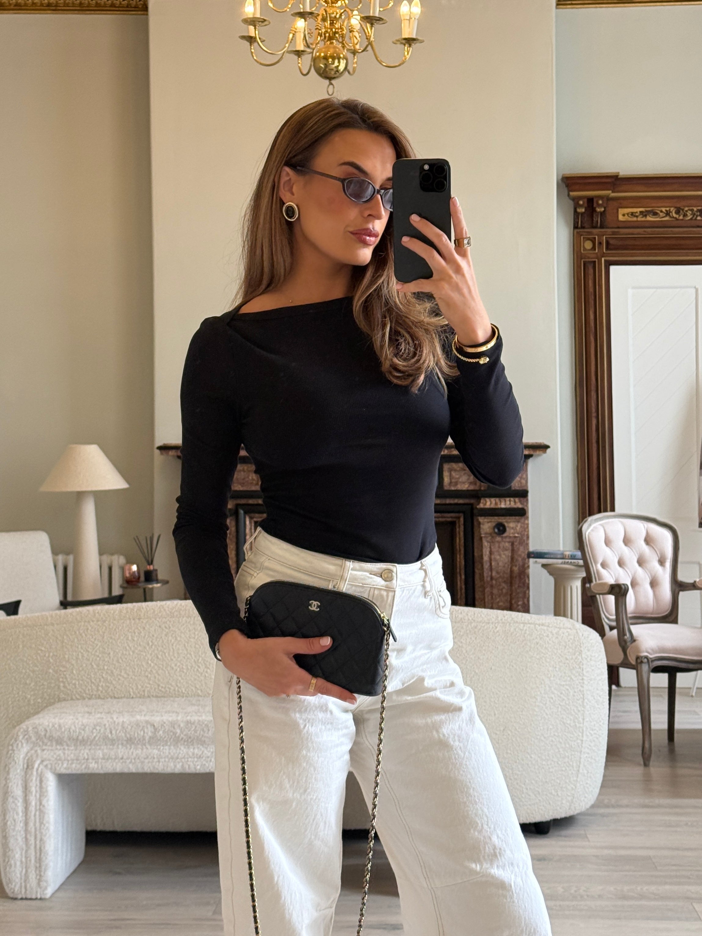 Chanel Mini Clutch On Chain Bag In Black Caviar Leather With Gold Hardware Authentic and preloved in Excellent Condition. 100% Authenticity guarantee 