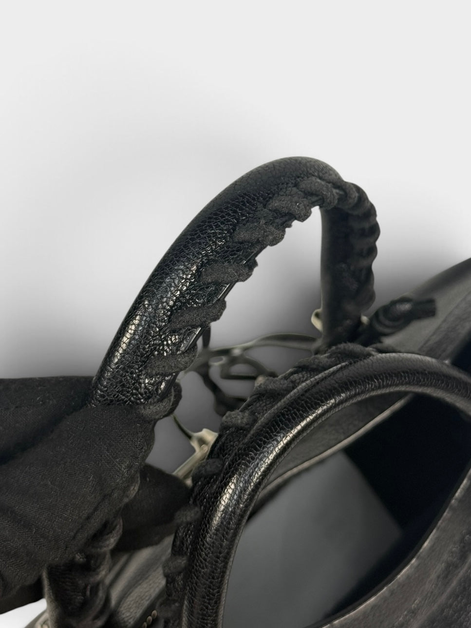 Balenciaga Le City Small Bag In Black Lambskin With Silver Hardware. 100% authentic and pre loved in excellent condition. 