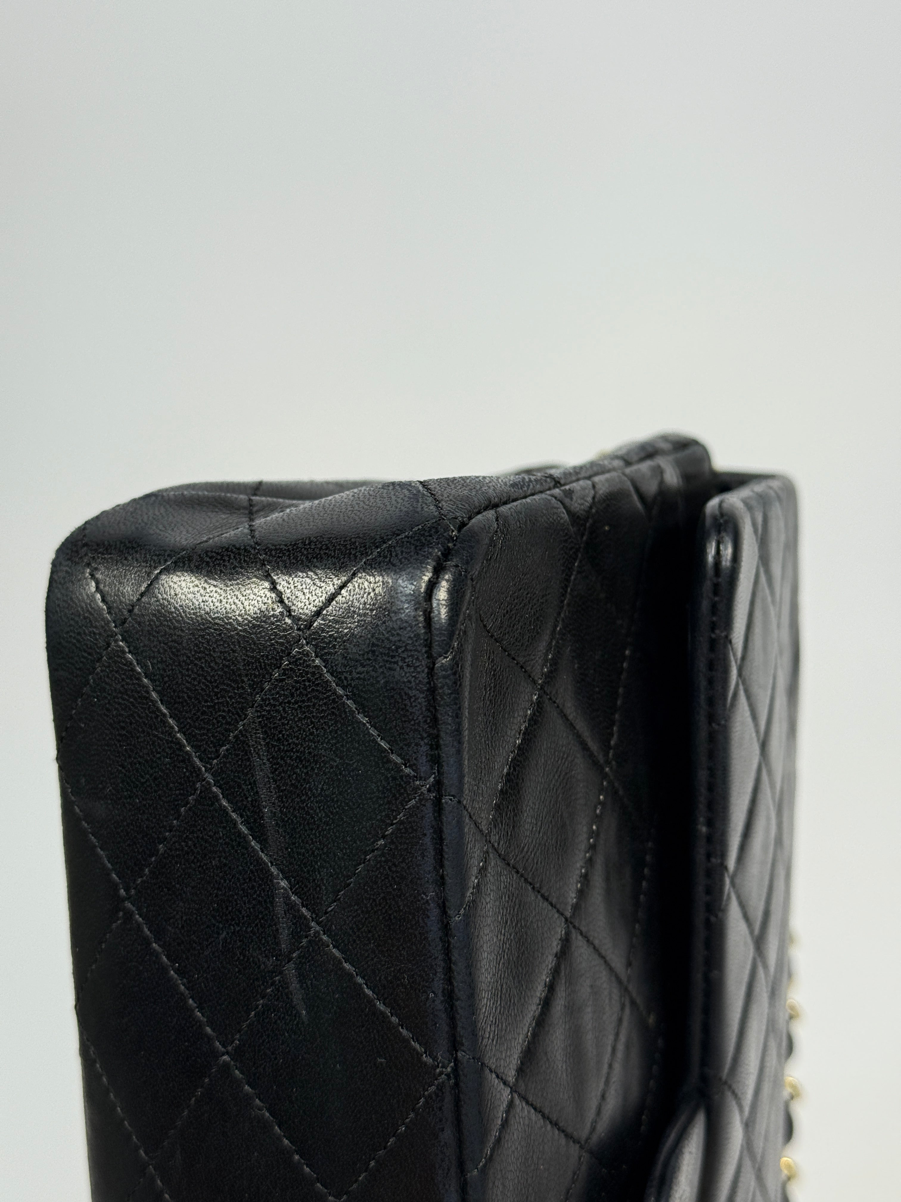 Chanel Vintage Medium Classic Double Flap Black Lambskin With 24k Gold Hardware
Pre Loved & Authentic 