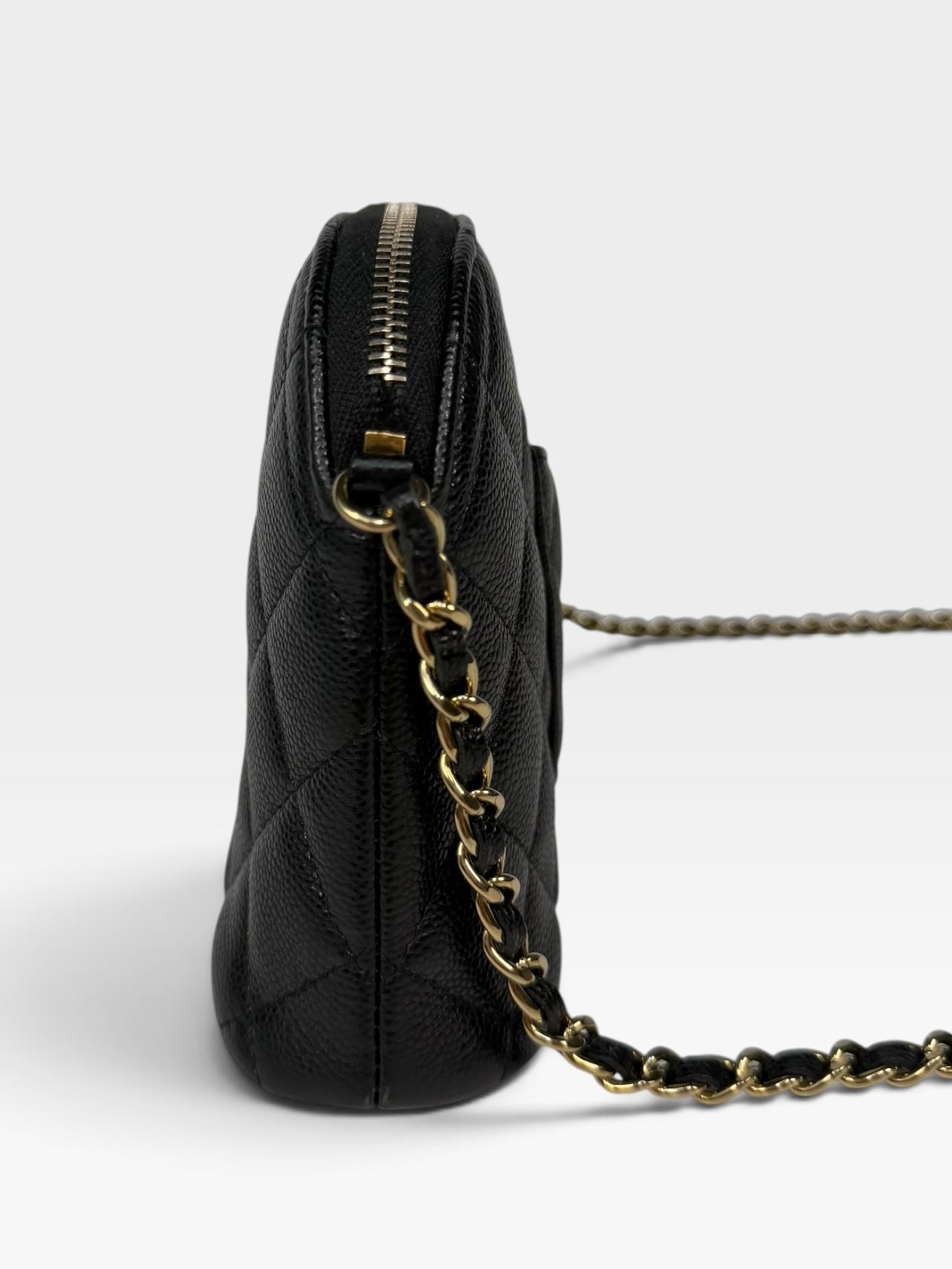 Chanel Wallet On Chain Black Caviar Leather With Gold Hardware. Authentic and Preloved In Excellent condition. 100% Authenticity Guarantee. Insured next day delivery.