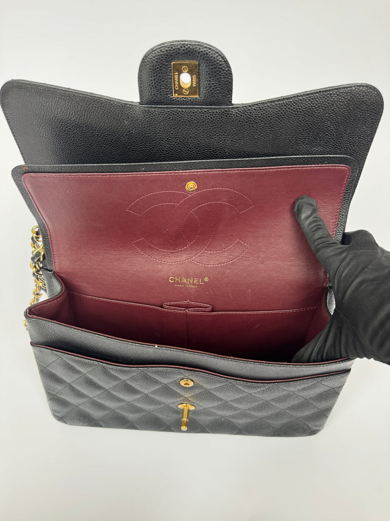 Chanel Handbag Jumbo Size Chanel Single Flap Chanel Jumbo Inside