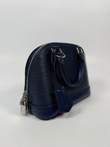 Louis Vuitton Alma BB In Navy Epi Leather