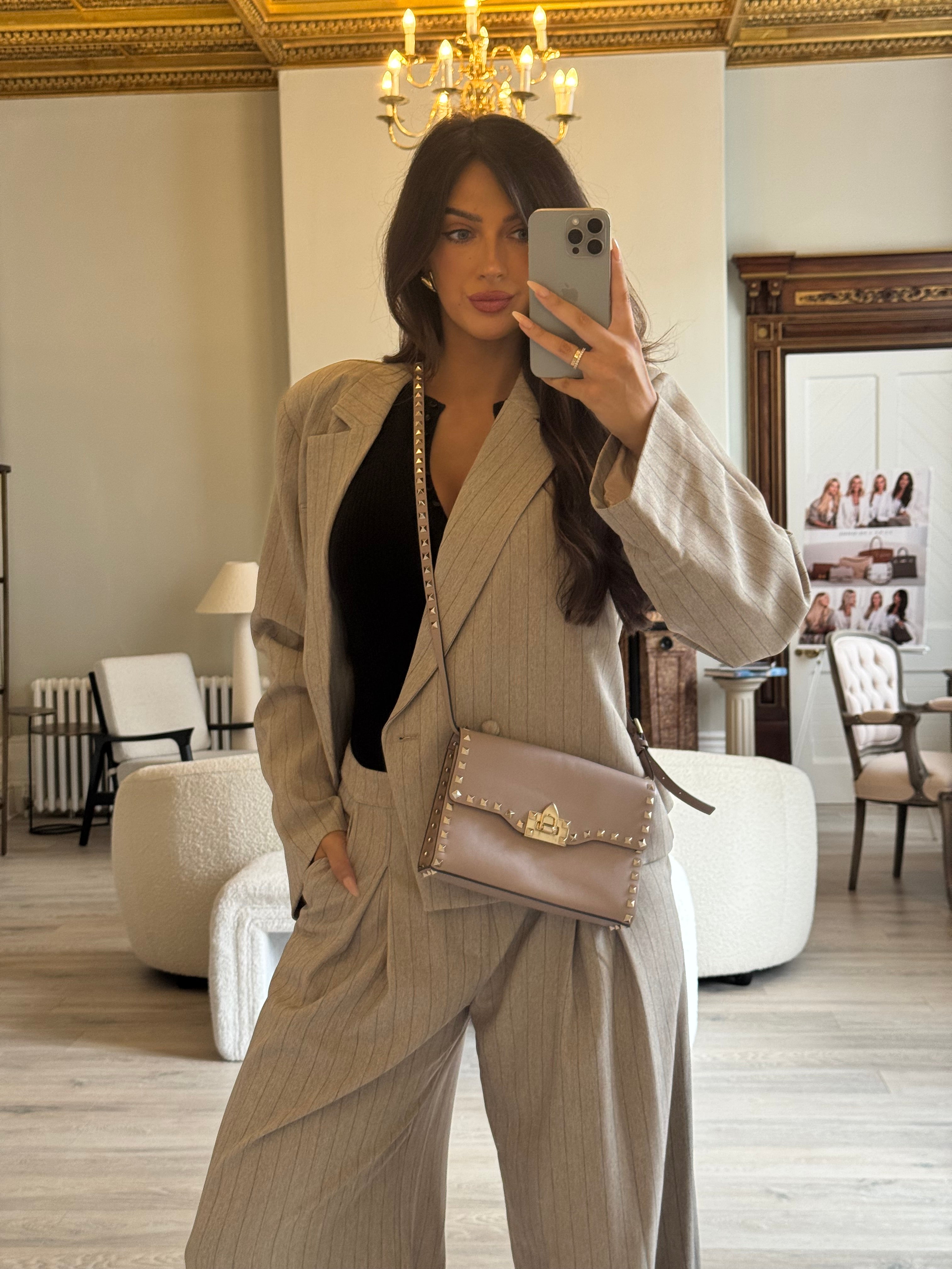 Valentino Garavani Medium Rockstud Flip Lock Crossbody Bag