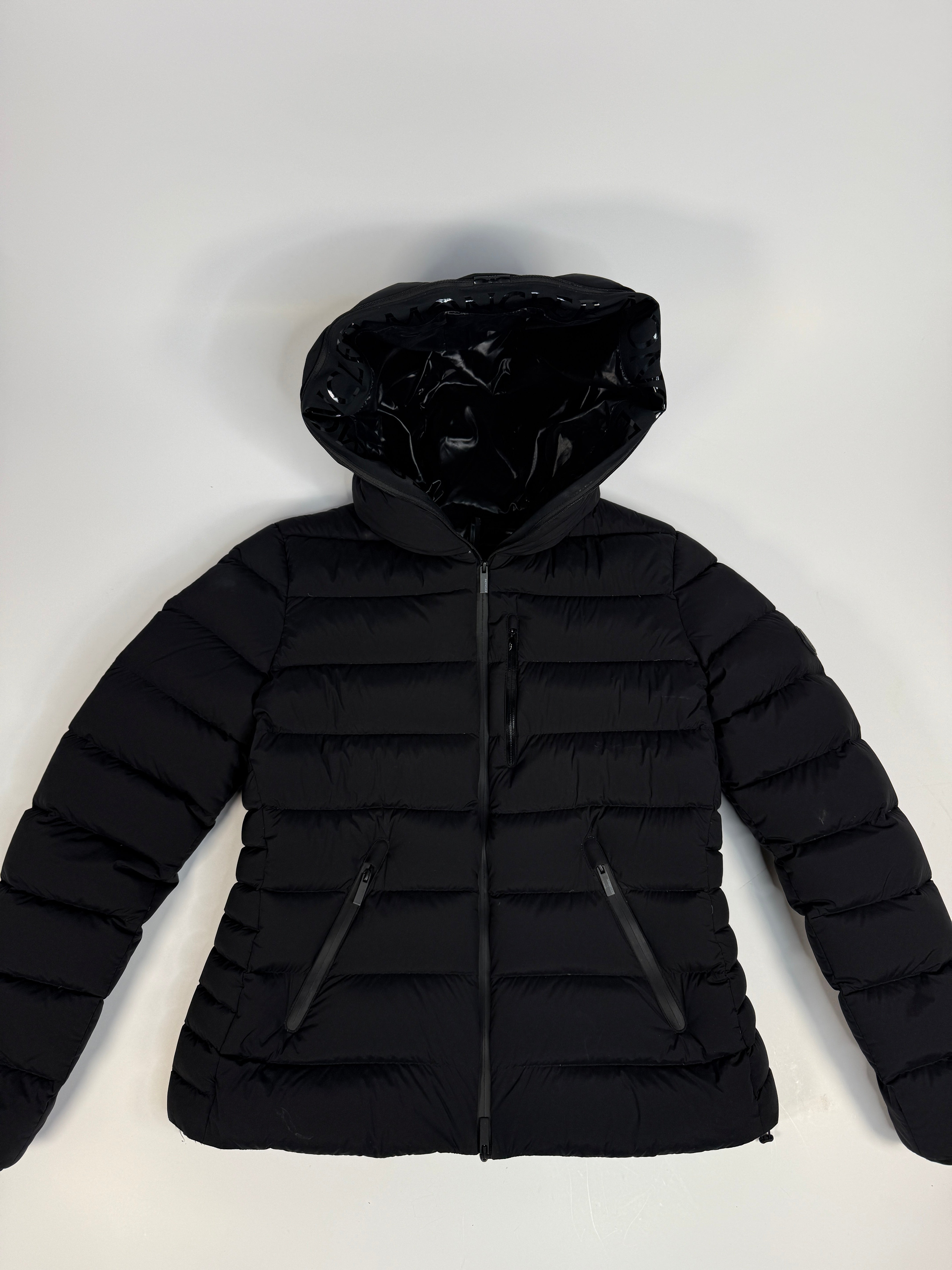 Moncler Herbe Hooded Quilted Shell Down Jacket  (TG2/UK10)