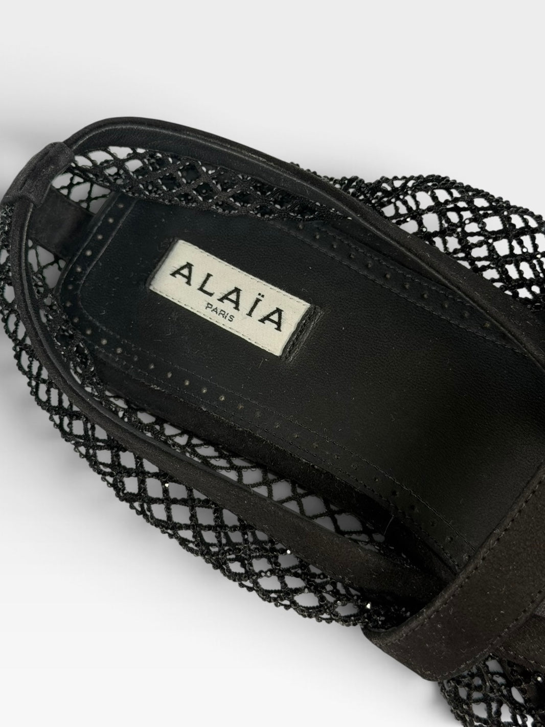 Aalia Flats In Black Mesh (Size 39.5 / UK 6.5) 100% authentic and preloved in excellent condition