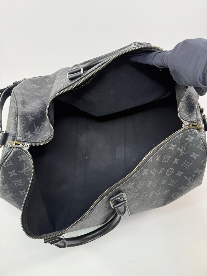 Louis Vuitton Keepall Bandouliere 55 Monogram Eclipse
