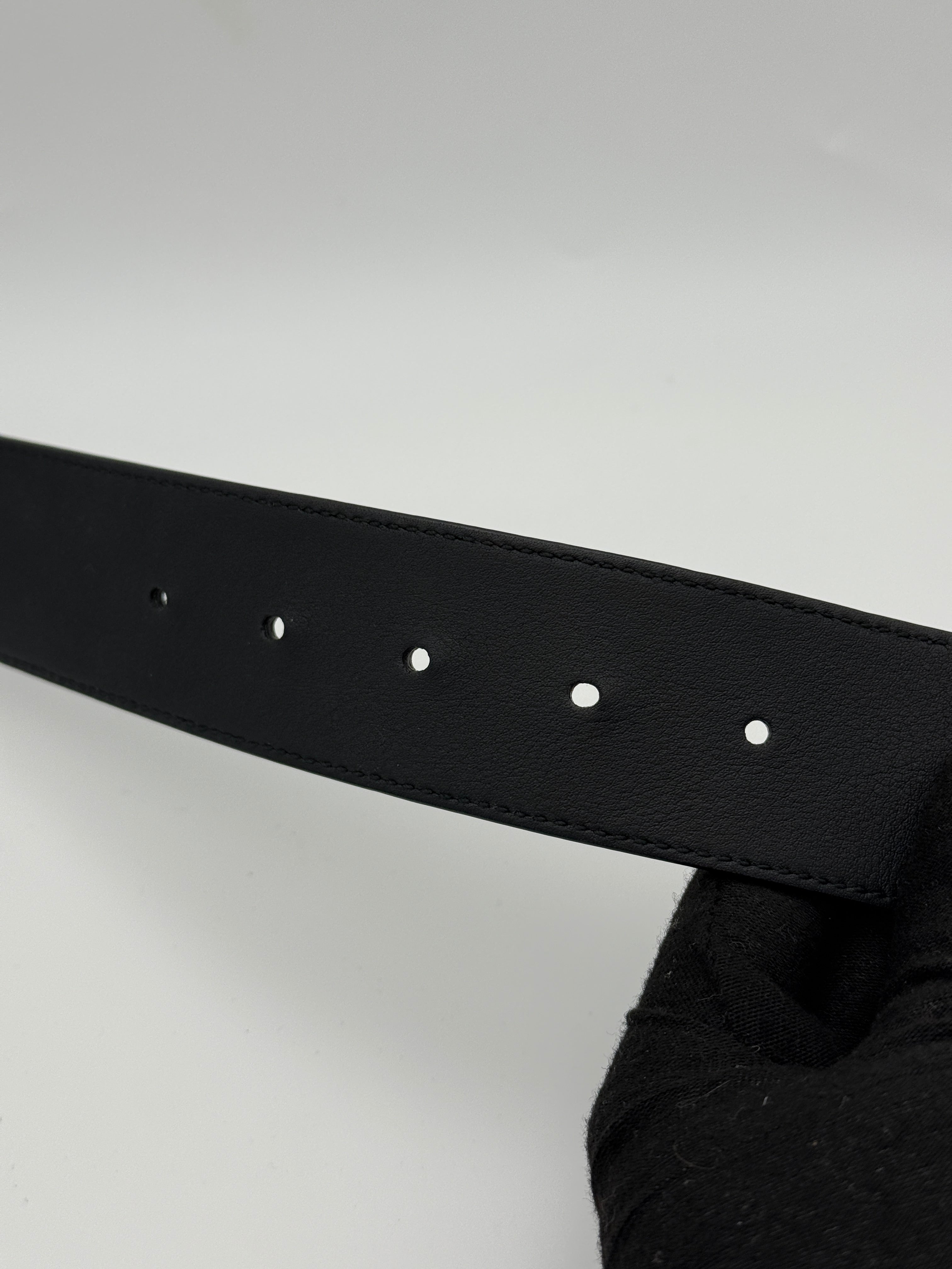 Gucci GG Marmont Belt Black Leather Gold buckle Authentic and preloved 