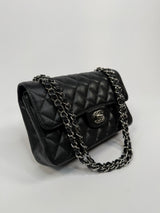 Chanel Small Classic Double Flap In Black Caviar Leather With SHW