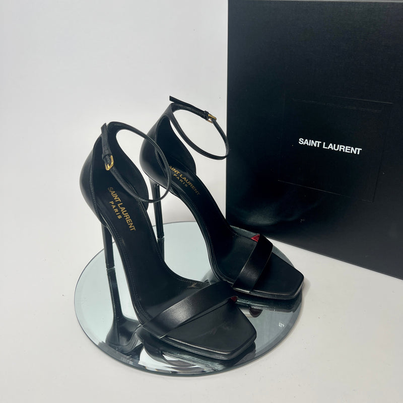 Saint Laurent Black Amber Sandal Heels (Size 39/UK 6)