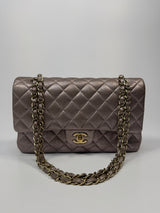 Chanel Iridescent Rose Medium Classic Double Flap With GHW