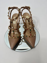 Valentino Garavani Rockstud Rolling Heels (Size 38/UK 5)