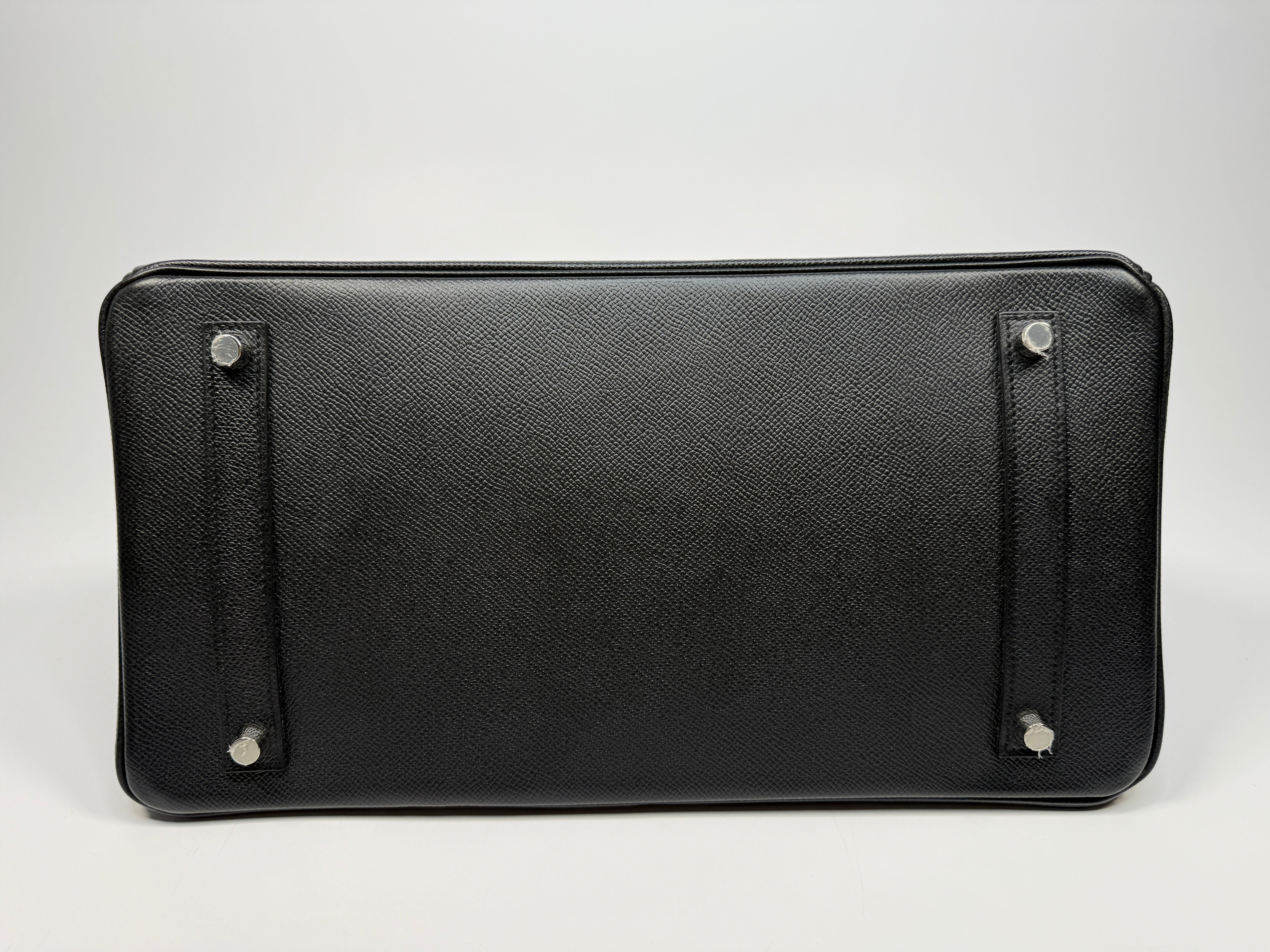 Authentic Pre Loved Hermès Birkin 35 Black Epsom Leather With Palladium Hardware Excellent Condition