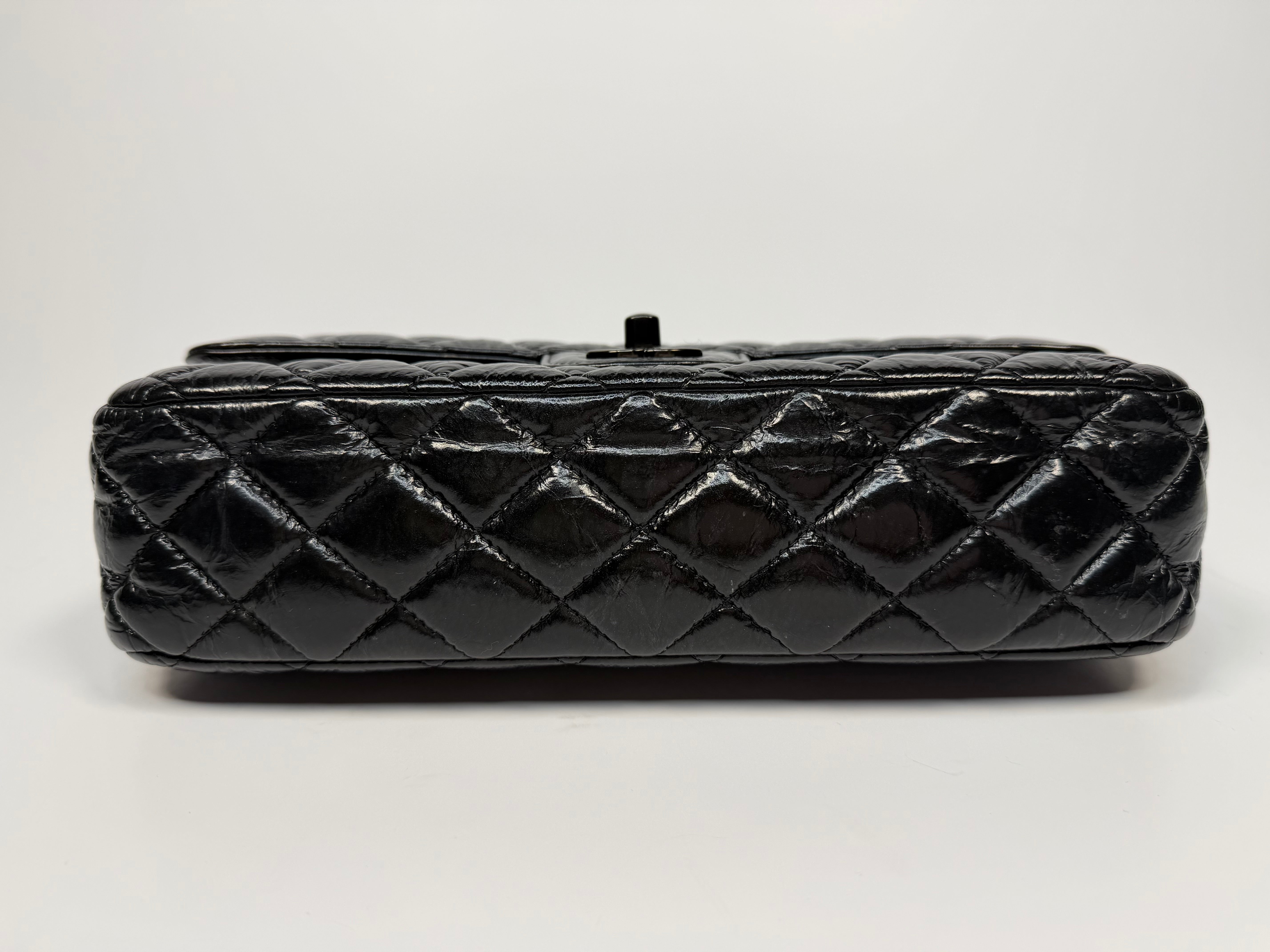 Chanel Medium So Black Calfskin Leather Classic Double Flap In Very Good Condition. Authentic and preloved. 100% Authenticity Guarantee.