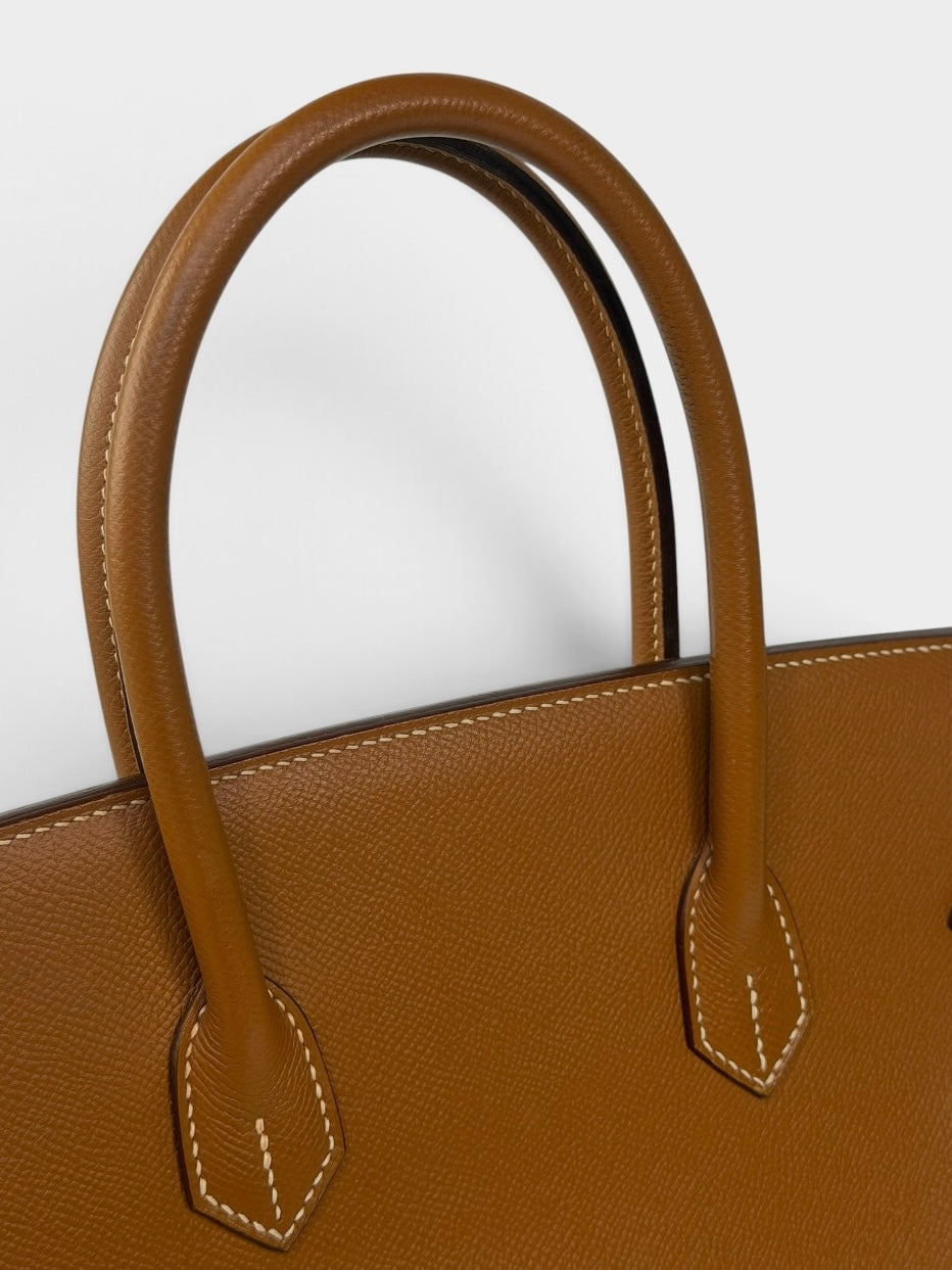 Hermès Birkin 35 In Gold Epsom Leather With Palladium Hardware