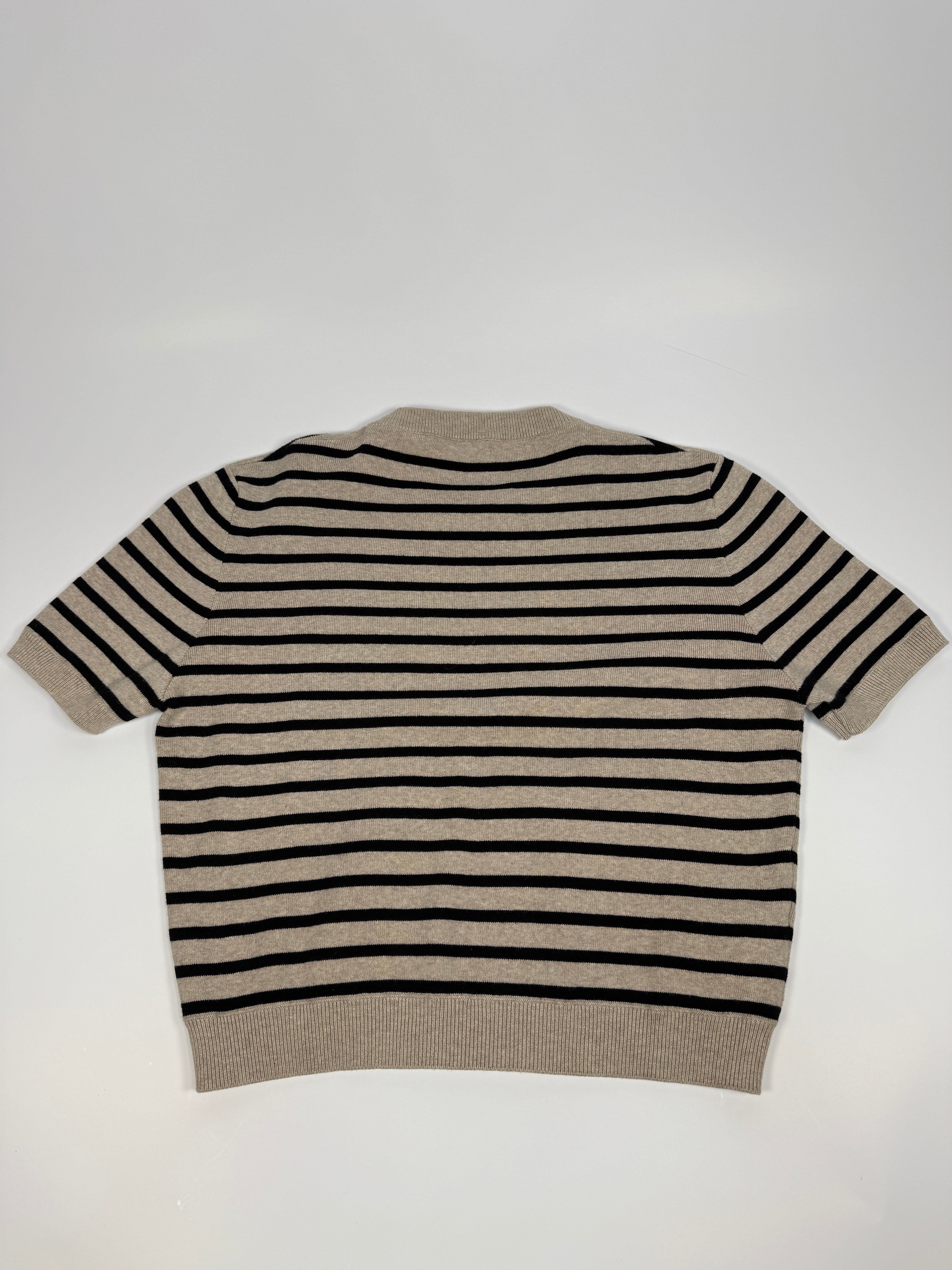 Miu Miu Striped Short Sleeve Jumper  (Size 44/UK12)