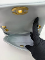 Chanel Seasonal Flap In Gris Clair Lambskin With GHW