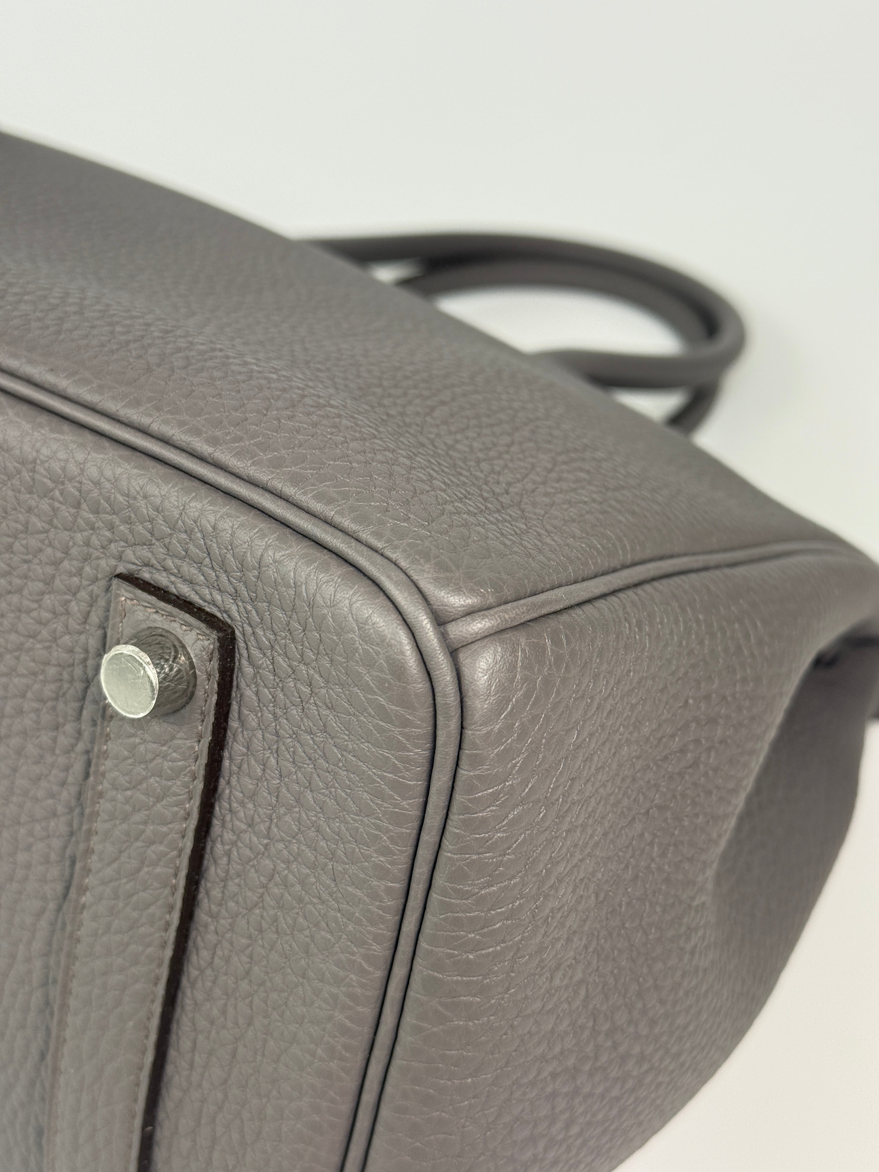 Hermès Birkin 35 In Gris Etain Togo Leather With Palladium Hardware