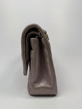 Chanel Iridescent Rose Medium Classic Double Flap With GHW